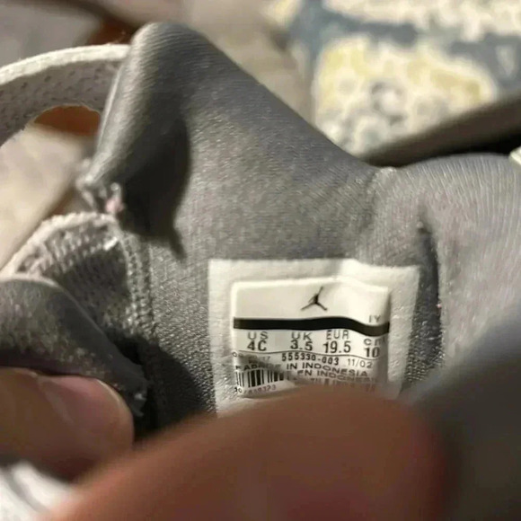 Air Jordan’s High Tops Baby Size 4C Gray - Picture 9 of 9